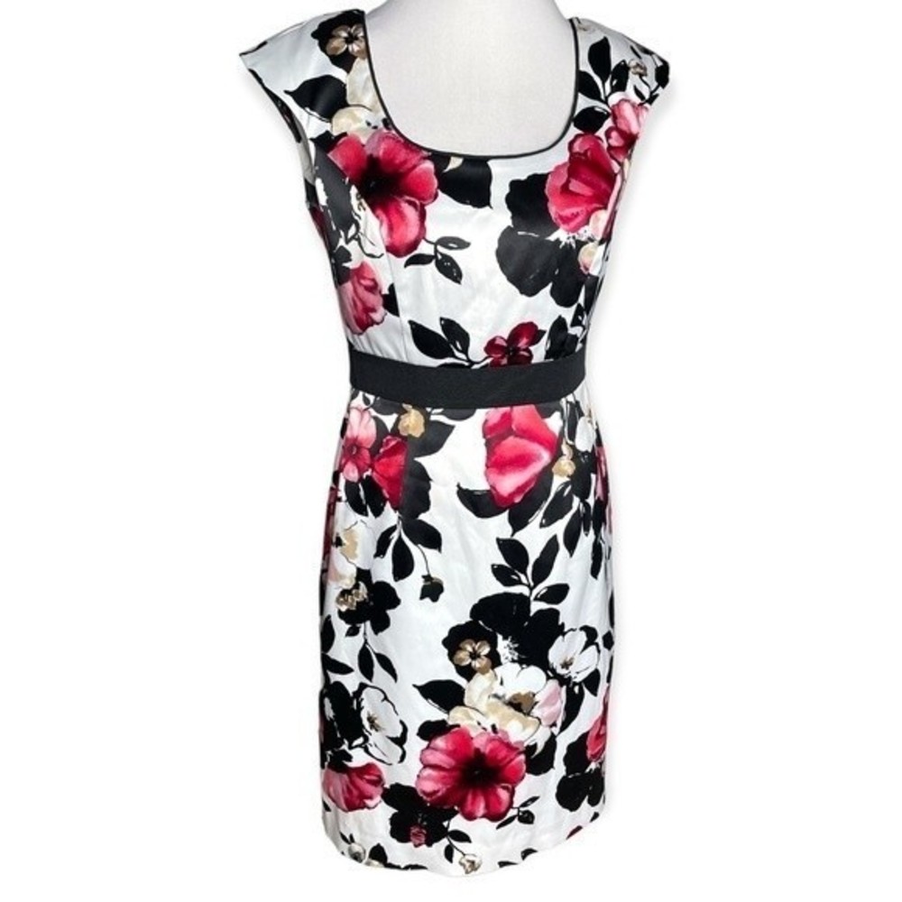 White House Black Market Floral Midi Dress Size 4